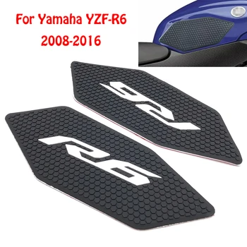 Para a YAMAHA YZF R6 YZFR6 2008-2016 Motocicleta Anti Deslizamento Adesivo do Tanque de Tração Pad do Lado do Joelho Aperto Protetor