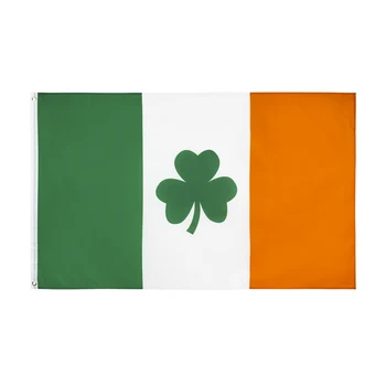 FLAGHUB 60X90 90X150cm Santo do Dia do St Patrick Trevo Trevo da Irlanda Bandeira Para a Decoração