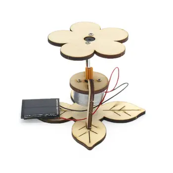 FEICHAO DIY Para o VAPOR Quebra-cabeça 3D de Madeira Solar Flores de Modelo Para as Crianças de Brinquedo de Presente Estudante de Ciências Projeto Experimental Kit