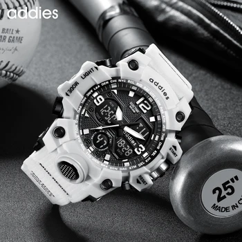 Addies Militares WatchesTop Marca de Luxo Impermeável do Esporte relógio de Pulso de Moda Quartzo Relógio Masculino Relógio relógio masculino