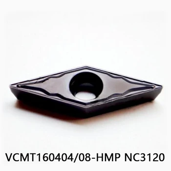 100% Original VCMT160404-HMP VCMT160408-HMP NC3120 VCMT 160404 160408 Pastilhas de metal duro Torno Cortador de Ferramentas de Torneamento CNC para o Aço
