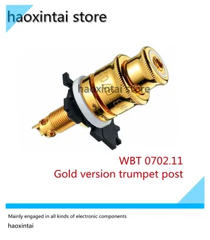 1pcs Original alemão WBT 0702.11 Gold Edition febre do alto-falante alto-falante terminal do soquete uma caixa de 4