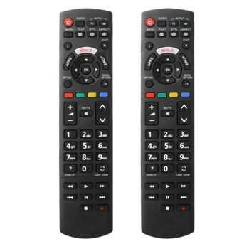 2X de Controle Remoto Controlador de Substituição para Panasonic a Smart TV LED Netflix Botões