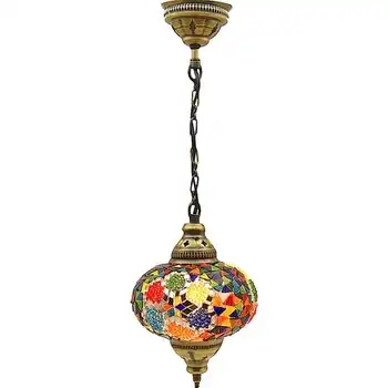 Mosaico da Lâmpada, Cores Misturadas Diâmetro: 18 cm Altura: 45 cm