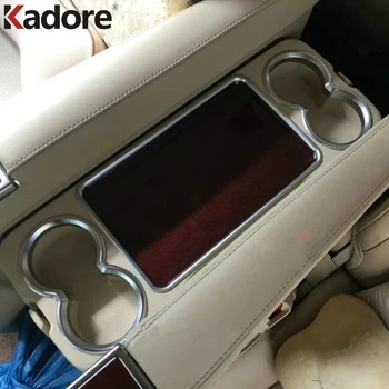Para a Toyota Alphard Vellfire 2016-2018 Estilo Carro Assento de Carro Copo de Água Titular Decoração de Interiores Guarnição de Cobre ABS Matte 3pcs