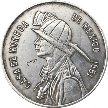 1951 México 1 Onza moedas de CÓPIA de 41,5 mm