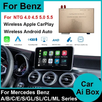 Carro AI sem Fio CarPlay Android Automática do Módulo Para o BENZ de Mercedes W203 W204 W205 W253 W212 W117 W211 W210 W124 W207 W292 W222