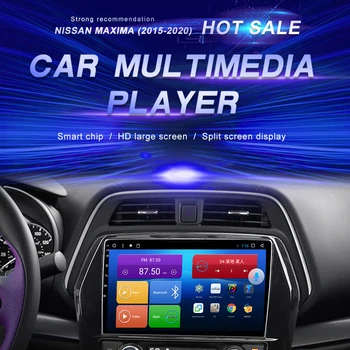 Android DVD do Carro Para Nissan Maxima (2015-2020) auto-Rádio Multimédia Player de Vídeo de Navegação GPS Android10.0 Double Din