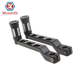 1 Conjunto de CNC Toe Calcanhar manípulo da alavanca de Mudança de marcha Pedal Braços de Alavanca& Shifter Peg Para passear Softail Trike