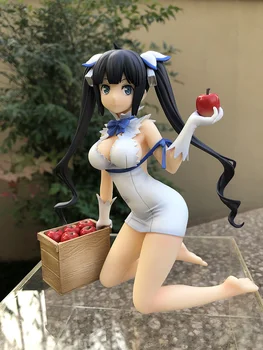 É Errado Tentar Pegar as Meninas em um Calabouço? Héstia Levar a apple Figura de Ação do Anime Figura de Modelo de Brinquedo Figura Boneca de Presente