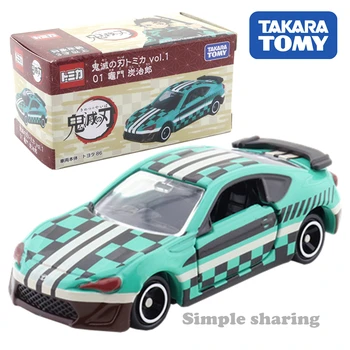 A Takara Tomy Kimetsu não Yaiba Tomica vol.1 01 Tanjiro Kamado Carros Hot Pop Kids Brinquedos Veículo A Motor Fundido Metal Modelo