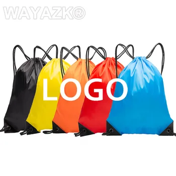 (1000pcs/lote) 34x42cm logotipo personalizado sacos de ginásio para a maratona