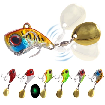 Spinner Atrair 6pcs Iscas para a Pesca Acessórios de Metal Cauda Spinner Bait Kit Vib 2.5/3/3.2/3.5 cm Swimbait Wobbler Spinnerbait