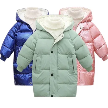 Crianças roupas de algodão 2021 novas crianças, roupas de bebê de outono inverno de roupas de algodão grosso de meninos e meninas casacos de down jacket