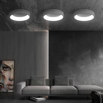 Moderno Acrílico LED Luzes de Teto Redondas Modernas, Simples Atmosfera Lâmpada Sala de estar, Quarto, varanda, Pátio, Varanda Luminária