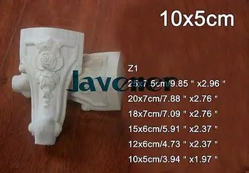 Z1 -10x5cm de Madeira Esculpida Onlay Applique Carpinteiro Decalque de Trabalho de Madeira Carpinteiro Tabela de Perna