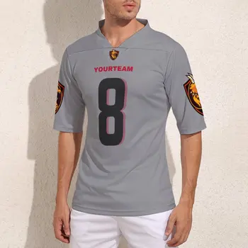 Personalizado De Atlanta, N. 8, Camisas De Futebol Dos Homens Vintage Rugby Jersey Equipe Da Faculdade Personalizar Camisa De Futebol