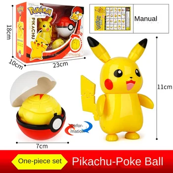 [TAKARA TOMY]2022 Quente Anime de desenhos animados Pokemon Pikachu animal de Estimação de Pequeno Mão Office Cego Caixa misteriosa Bola de Brinquedos Para Crianças A22092101