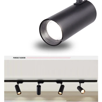 Trilha do DIODO emissor de luz de Pista lâmpada cob 12W 20w 30w faixa lâmpada Loja de Roupas Windows Showroom Exposição Holofotes Calha de Lâmpada Spot