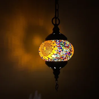 Turquia étnica, costumes artesanal lâmpada de café romântico restaurante bar árvore candelabro de barra do candelabro