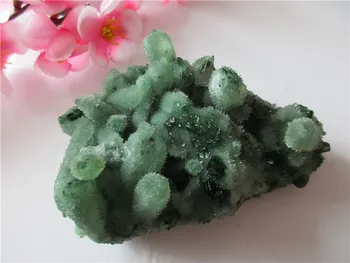 Natural Único Verde Cristal Cluster Esquelético De Quartzo Ponto Varinha Mineral Cura De Cristal Druse Vug Amostra De Pedra Natural