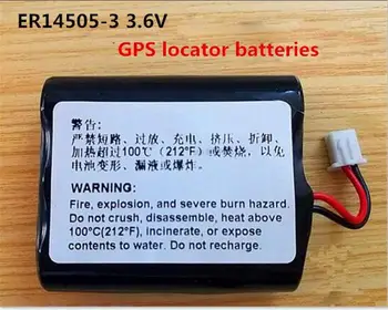 NOVO ER14505-3 3x ER14505 14505 bateria de lítio de 3,6 V 5400mah localizador GPS baterias Li-ion plug
