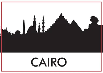 10K Marcos Ímãs 78*54*3mm Horizonte do Cairo Lembrança Ímãs de Geladeira 20407