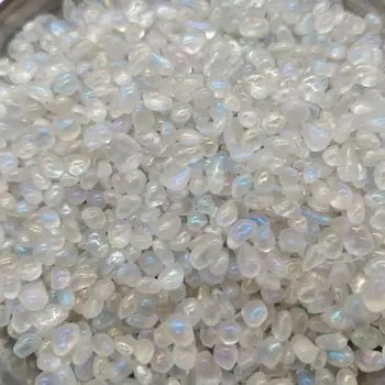 100g de Belo Galvanizado Branco Cristal arco-íris de Reiki Cascalho Cura