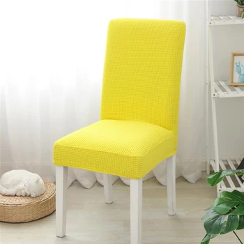 Super Macio Velo Polar Tecido Cadeira Coberta Elásticas De Elastano Tampas Da Cadeira Para Sala De Jantar/Cozinha Trecho Tampa Da Cadeira Para A Casa Nova