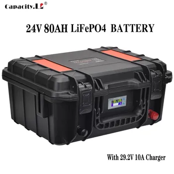 24V 80ah lifepo4 bateria de fosfato de ferro de Lítio Recarregável com PD bms para RV com isqueiro e QC3.0 USB