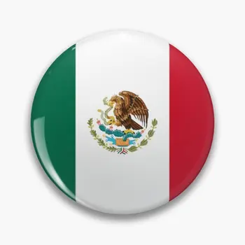 Bandeira Do México Macio Botão Pin Pin De Lapela Moda Emblema De Metal Cartoon Roupas, Jóias Alfinete De Chapéu De Mulheres Amante Gola Criativo