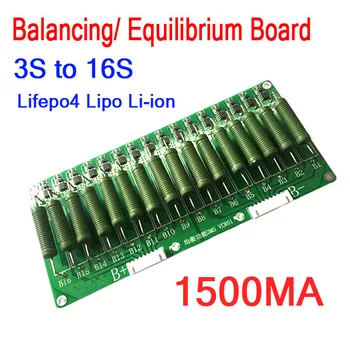 3S - 16 DE Bateria de Lítio Equilíbrio Equilíbrio Conselho 60V 48V 1500ma de balanceamento de Equalizador Lifepo4 bateria do Li-íon 4S 7S 8S 10S 12S 13S 14S