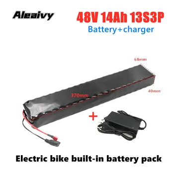 Aleaivy48V 13S3P 14Ah 500W Bateria do Li-Íon Adequado Para 54.6 V Bicicleta Elétrica With20A BMS Built-In Bateria de Lítio+2Acharge