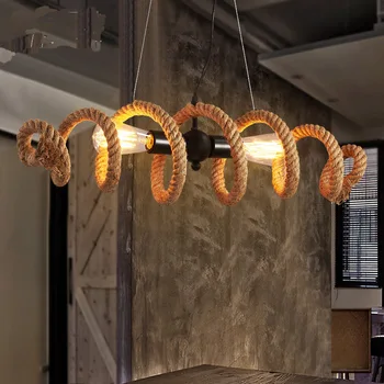 Loft luz nostálgico industrial bar pingente de arte de luz loja de roupas idílico lâmpada de primavera, leve restaurante luzes de corda lâmpada GY73