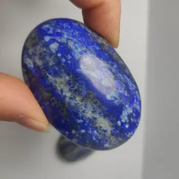 1pcs Natural Lapis Lazuli Palma Rocha de Cristal de Pedra de Cura Reiki Polido peso de papel