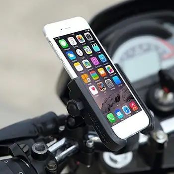 Moto Modificada De Telefone Do Suporte De 360° De Rotação Da Liga De Alumínio Suporte De Moto, De Bicicleta, De Telefone De Suporte