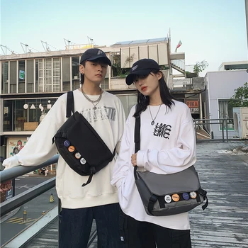 Original Uoct.todos Saco de Ombro Casal de Estudantes a Marca de Moda Casual Versão em coreano Japonês Novo Messenger Bag Saco de Mensageiro