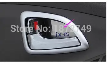 Porta Tigela Lantejoulas Interior de Aço Inoxidável Moldura Decorativa Para Hyundai IX35 2012 2013 2014 2015