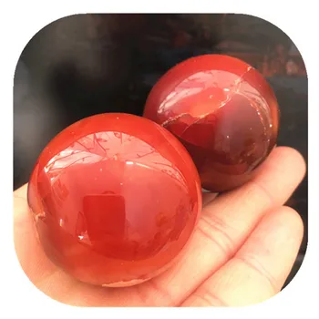 Ágata Vermelha Bola De Cristal Natural Polido Quartzo Mão Esculpida Esferas Para A Decoração Home
