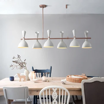 Restaurante Designer lâmpadas penduradas simples pós-moderno, criativo, café, sala de jantar mesa de bar Nórdicos luzes pingente de madeira