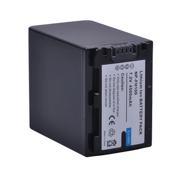 1PC 4500mAh NP FH100 NP-FH100 Bateria para Sony DCR-SX40 SX40R SX41 HDR-CX105 FH70 FH90 FH40 FH60 FH30 FP50 SR42E SR45E HC5E