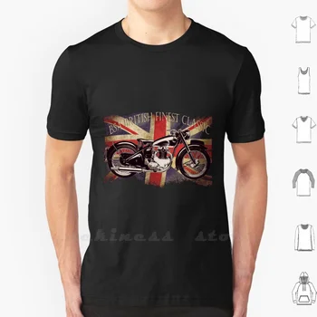 Bsa Britânico Melhores Motocicleta T-Shirt Personalizada Impressão De Desenho Suave Grunge Retro Revival Tendências Destaque Britânico Vintage