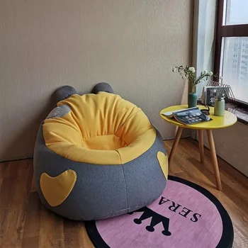 Louis Moda Líquido Vermelho Pequeno Apartamento Estilo Nórdico Varanda Quarto Preguiçosos Do Sofá Tatami Bonito Saco De Feijão Sofá Única Cadeira Reclinável