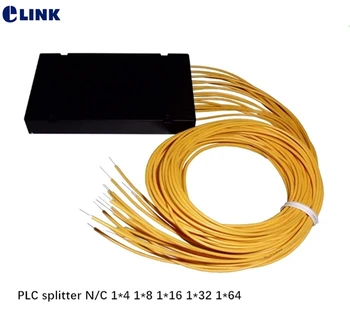 2PCS PLC divisor ABS, caixa N/C 1*4 1*8 1*16 1*32 1*64 1M A 1,5 M 2,0 mm 3.0 mm cabo amarelo ftth acoplador Cassete ODN frete grátis