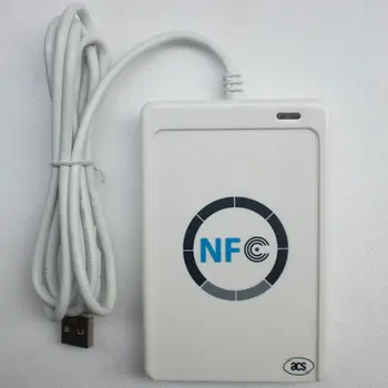 NFC ACR122U RFID Porta USB Contactless Smart Card Reader & Escritor +5PCS Livre de Cartão RFID,de Conformidade ISO 14443,frete grátis