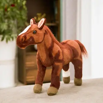 Bonito grande imitação da figura de pelúcia brinquedo da boneca do bebê de Boneca de Pano Suor de sangue de cavalo criança boneca de presente para as crianças
