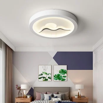 Lâmpada de teto luz de sala de estar simples e moderna casa Nórdicos, sala de jantar lâmpada do quarto lâmpada ultra-fino do teto do diodo emissor de luz, lâmpadas do teto