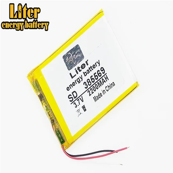 3 linha 385569 3,7 V 2200mah Bateria de polímero de Lítio Com Placa de Protecção Para o GPS PC da Tabuleta de Produtos Digitais