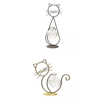 2x Moderno Gato em Forma de Vasos de Plantas vaso de Flores de Decoração de Sala de estar