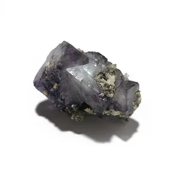 16g C2-2 Natural Roxo Fluorite Mineral Cristal Amostra De Yaogangxian PROVÍNCIA de Hunan CHINA